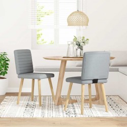 Sonata H Трапезни столове, 2 бр, светлосиви, текстил - Scaune de dining