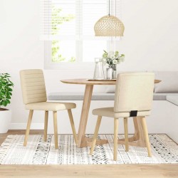 Sonata H Трапезни столове, 2 бр, кремави, текстил - Scaune de dining