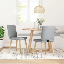 Sonata H Трапезни столове, 2 бр, светлосиви, текстил - Scaune de dining