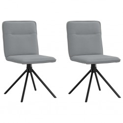 Sonata H Трапезни столове, 2 бр, светлосиви, текстил - Scaune de dining