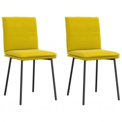 Sonata H Трапезни столове, 2 бр, жълти, кадифе - Scaune de dining