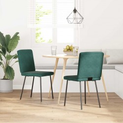 Sonata H Трапезни столове, 2 бр, тъмнозелени, кадифе - Scaune de dining