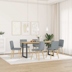 Sonata H Трапезни столове, 6 бр, светлосиви, плат - Scaune de dining