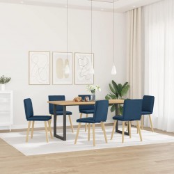 Sonata H Трапезни столове, 6 бр, сини, текстил - Scaune de dining