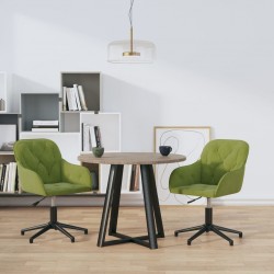 Sonata H Въртящи се трапезни столове, 2 бр, светлозелени, кадифе - Scaune de dining