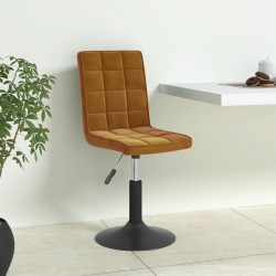Sonata H Въртящи се трапезни столове, 4 бр, кафяви, кадифе - Scaune de dining