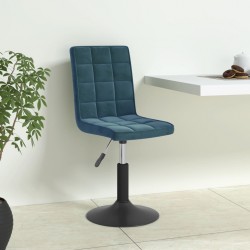 Sonata H Въртящи се трапезни столове, 4 бр, сини, кадифе - Scaune de dining