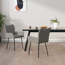 Sonata H Трапезни столове, 2 бр, светлосиви, текстил - Scaune de dining