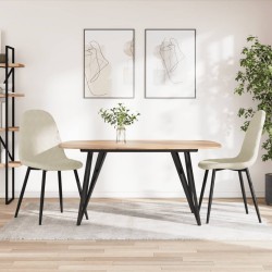 Sonata H Трапезни столове, 2 бр, кремави, кадифе - Scaune de dining