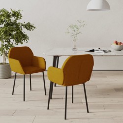 Sonata H Трапезни столове, 2 бр, кафяви, кадифе - Scaune de dining
