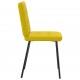 Sonata H Трапезни столове, 6 бр, жълти, кадифе