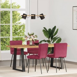 Sonata H Трапезни столове, 4 бр, виненочервени, кадифе - Scaune de dining