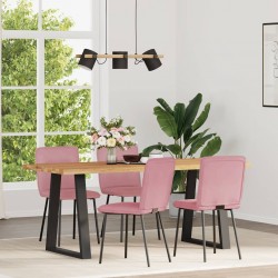 Sonata H Трапезни столове, 4 бр, розови, кадифе - Scaune de dining