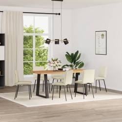 Sonata H Трапезни столове, 6 бр, кремави, кадифе - Scaune de dining