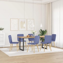 Sonata H Трапезни столове, 6 бр, дънково сини, текстил - Scaune de dining