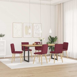 Sonata H Трапезни столове, 6 бр, виненочервени, плат - Scaune de dining