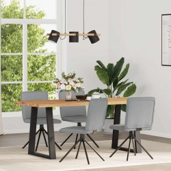 Sonata H Трапезни столове, 4 бр, светлосиви, текстил - Scaune de dining