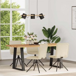 Sonata H Трапезни столове, 4 бр, кремави, текстил - Scaune de dining