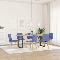 Sonata H Трапезни столове, 6 бр, дънково сини, текстил - Scaune de dining