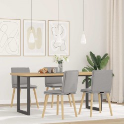 Sonata H Трапезни столове, 4 бр, облачно сиви, текстил - Scaune de dining