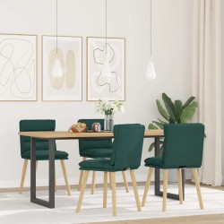 Sonata H Трапезни столове, 4 бр, тъмнозелени, плат - Scaune de dining
