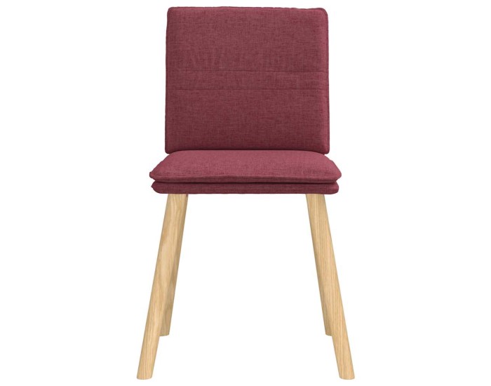 Sonata Scaune de bucătărie, 4 buc., roșu vin, material textil