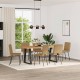 Sonata H Трапезни столове, 6 бр, кафяви, кадифе