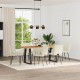 Sonata H Трапезни столове, 6 бр, кремави, кадифе