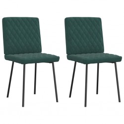 Sonata H Трапезни столове, 2 бр, тъмнозелени, кадифе - Scaune de dining