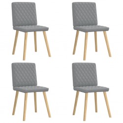Sonata H Трапезни столове, 4 бр, светлосиви, текстил - Scaune de dining