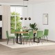 Sonata H Трапезни столове, 6 бр, светлозелени, кадифе