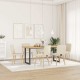 Sonata H Трапезни столове, 6 бр, тапицерия от лен