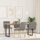 Sonata Scaune de sufragerie, 4 buc., gri taupe, material textil