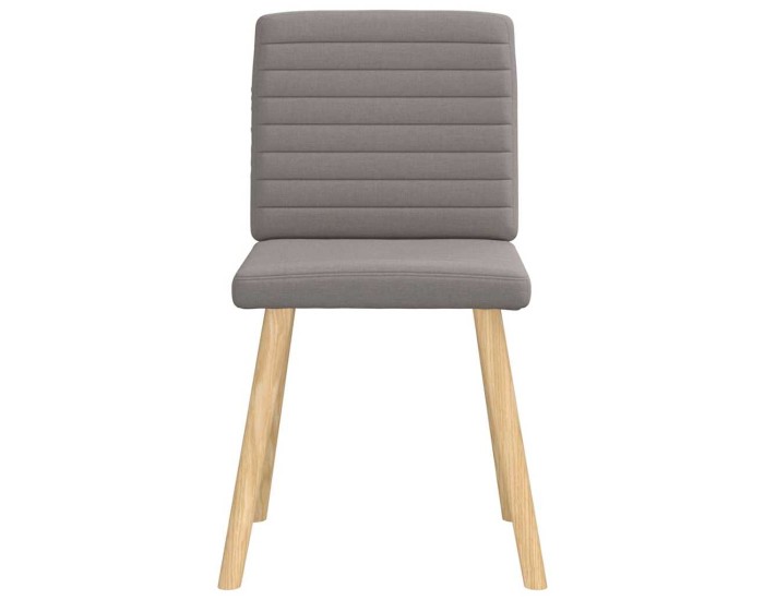 Sonata Scaune de sufragerie, 4 buc., gri taupe, material textil