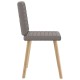 Sonata Scaune de sufragerie, 4 buc., gri taupe, material textil