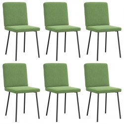Sonata H Трапезни столове, 6 бр, светлозелени, кадифе - Scaune de dining