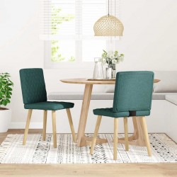Sonata H Трапезни столове, 2 бр, тъмнозелени, текстил - Scaune de dining