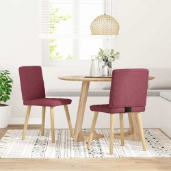 Sonata H Трапезни столове, 2 бр, виненочервени, текстил - Scaune de dining