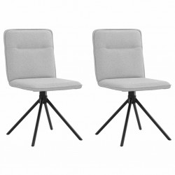 Sonata H Трапезни столове 2 бр Cloud сив плат - Scaune de dining