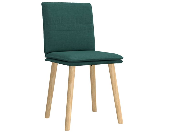 Sonata Scaune de bucătărie, 2 buc., verde închis, material textil