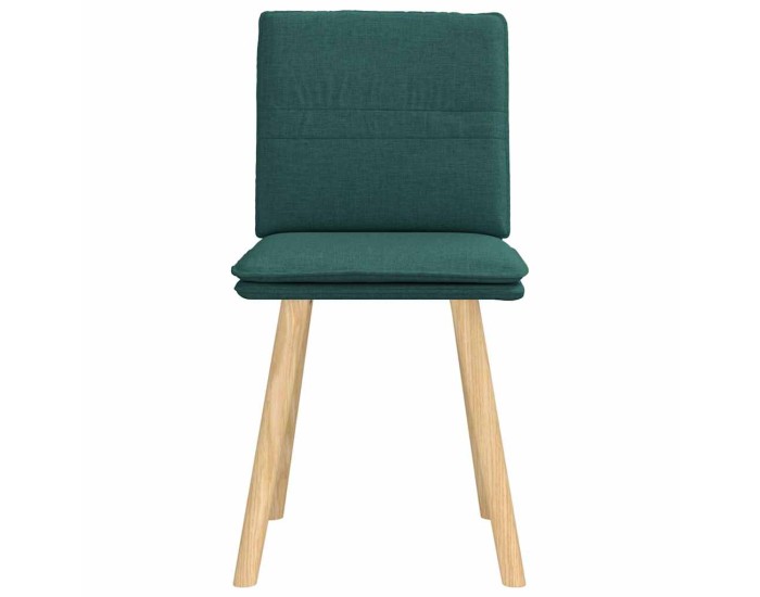 Sonata Scaune de bucătărie, 2 buc., verde închis, material textil