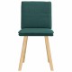 Sonata Scaune de bucătărie, 2 buc., verde închis, material textil