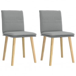 Sonata H Трапезни столове, 2 бр, светлосиви, текстил - Scaune de dining