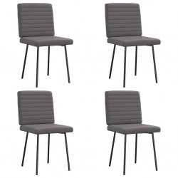 Sonata H Трапезни столове, 4 бр, сиви, изкуствена кожа - Scaune de dining