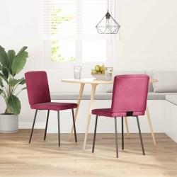 Sonata H Трапезни столове, 2 бр, виненочервени, кадифе - Scaune de dining