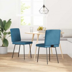 Sonata H Трапезни столове, 2 бр, сини, кадифе - Scaune de dining