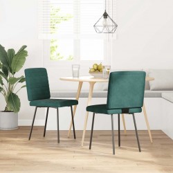 Sonata H Трапезни столове, 2 бр, тъмнозелени, кадифе - Scaune de dining