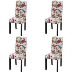 Sonata H Трапезни столове, 4 бр, многоцветни, текстил - Scaune de dining