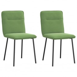 Sonata H Трапезни столове, 2 бр, светлозелени, кадифе - Scaune de dining