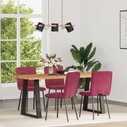 Sonata H Трапезни столове, 4 бр, виненочервени, кадифе - Scaune de dining